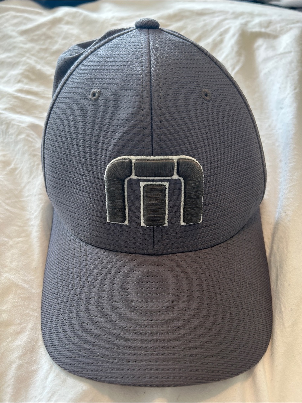 Travis Mathew Men's Light Gray Flexfit Cap
